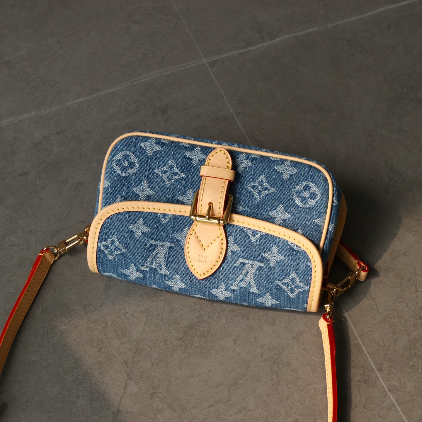 Louis Vuitton Nano Diane Blue Monogram Denim nano crossbody shoulder