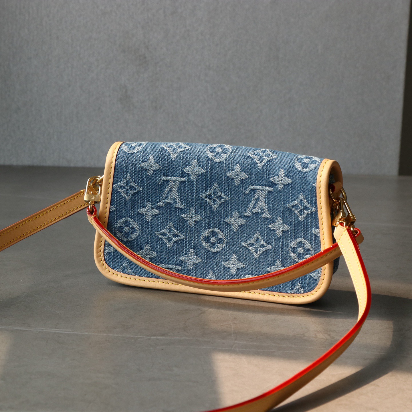 Louis Vuitton Nano Diane Blue Monogram Denim nano crossbody shoulder