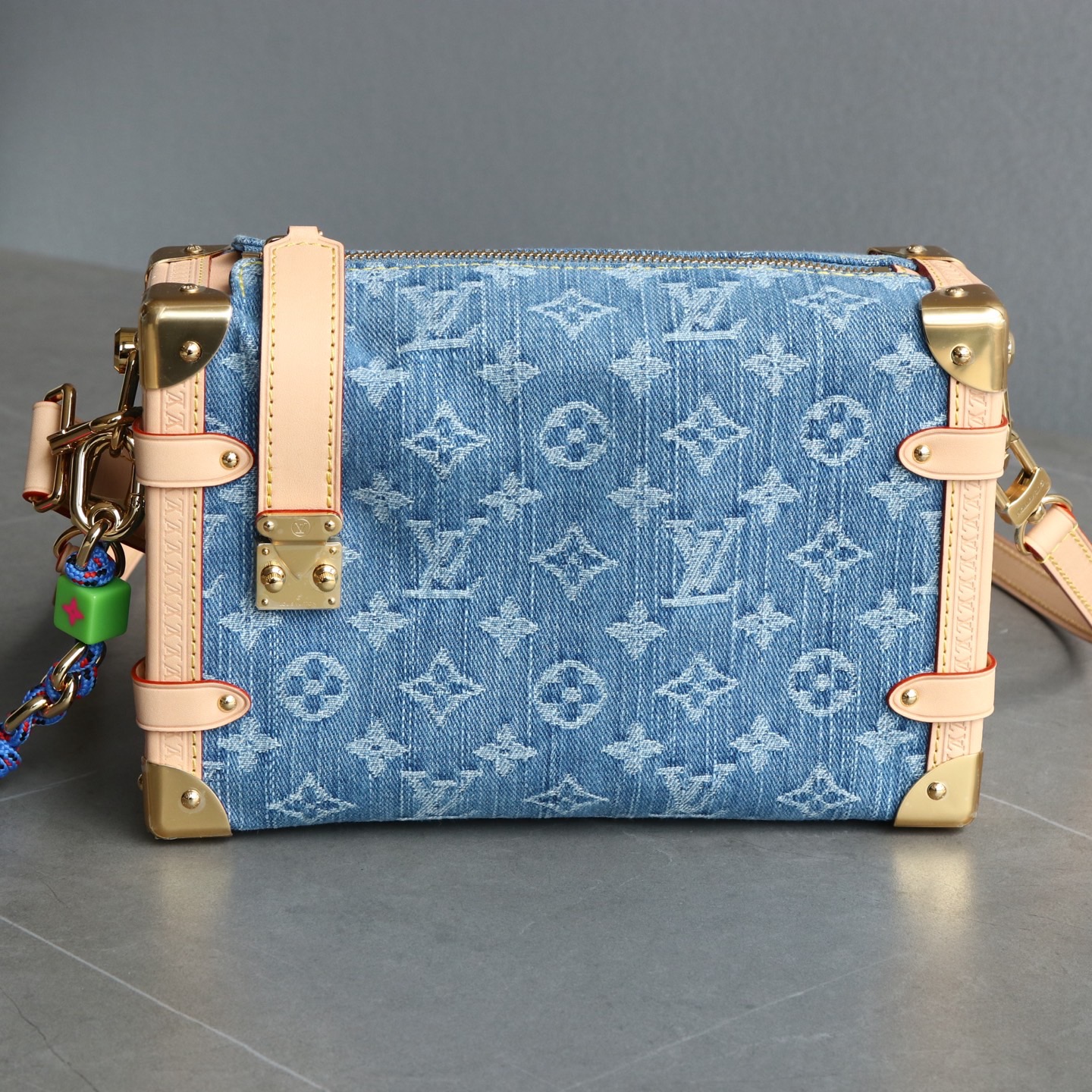 Louis Vuitton M27450 Blue denim monogram crossbody shoulder