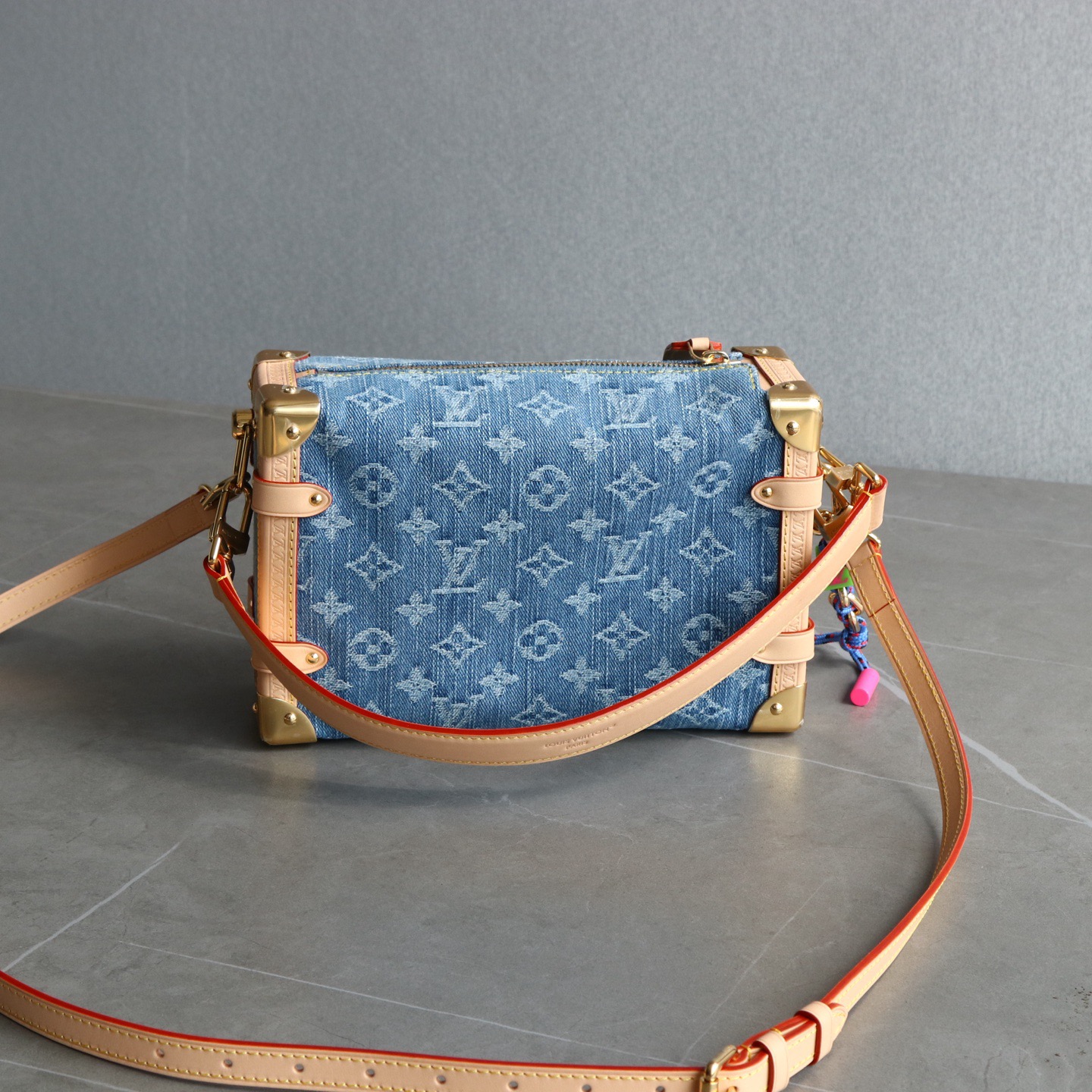 Louis Vuitton M27450 Blue denim monogram crossbody shoulder