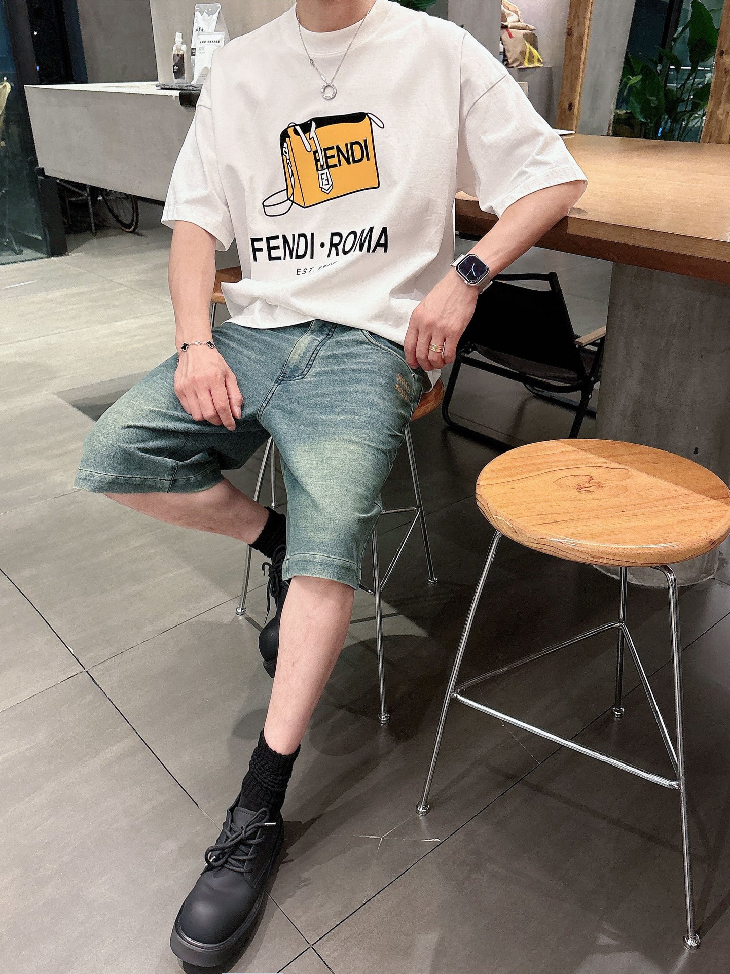 Miumiu High-End Water-Washed Jeans: Japanese Cotton, Embroidery Logo, YKK Zipper - 图片 7