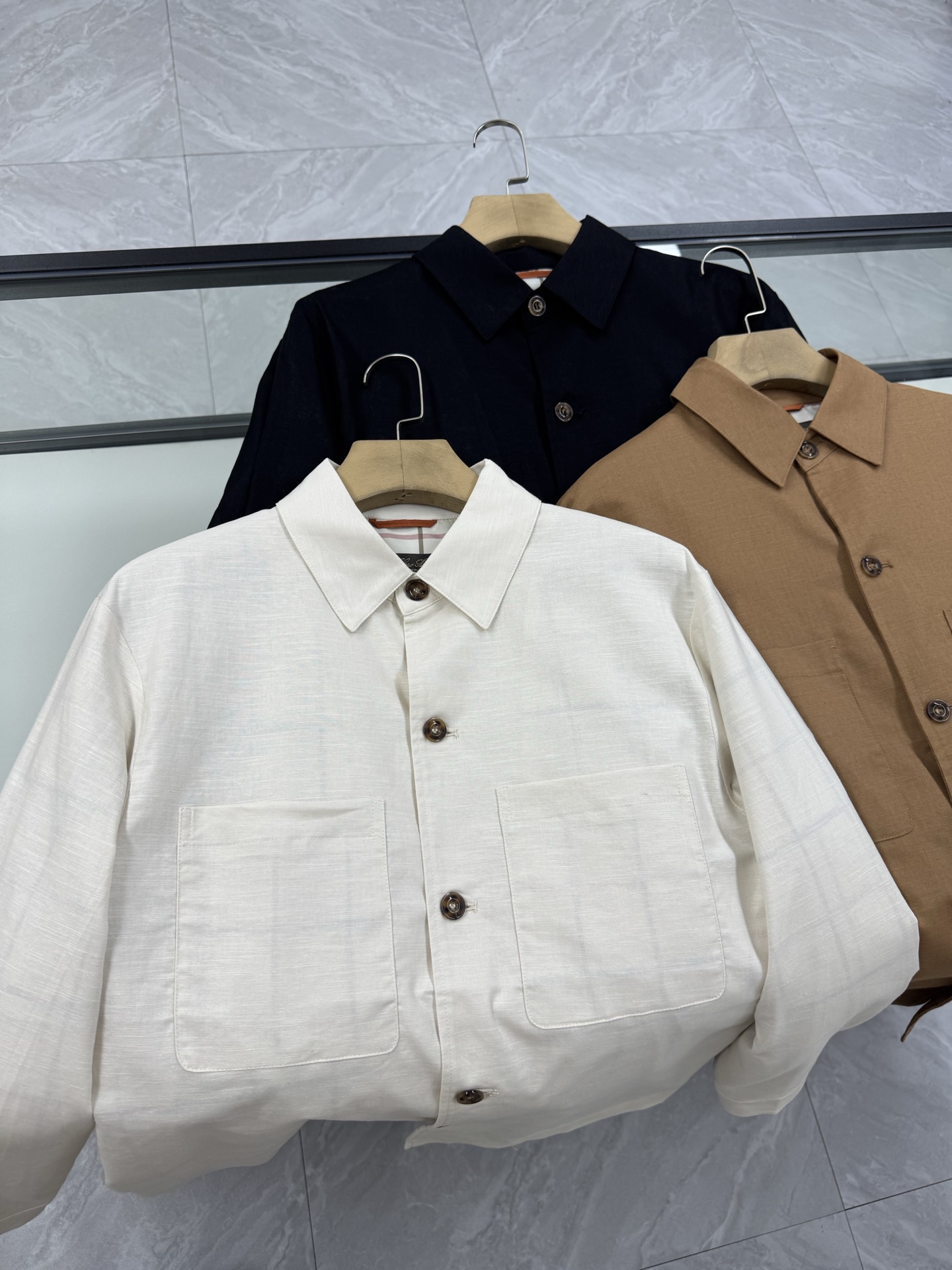 NO:510663,LP high-end business linen shirt jacket, loro piana, jackets & coats, alexander wang19860909LP高端商务亚麻衬衣外套,,loro piana,jackets & coats,alexander wang,Men's clothing