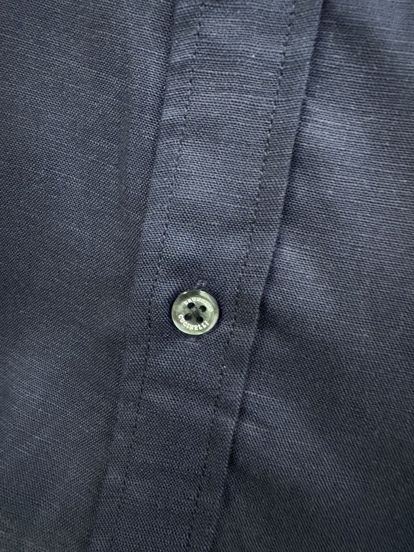 25秋冬新款BC高端棉麻混纺商务衬衣，意大利代工订单，标志性刺绣logo点缀，简约高级的都市气质风范，低