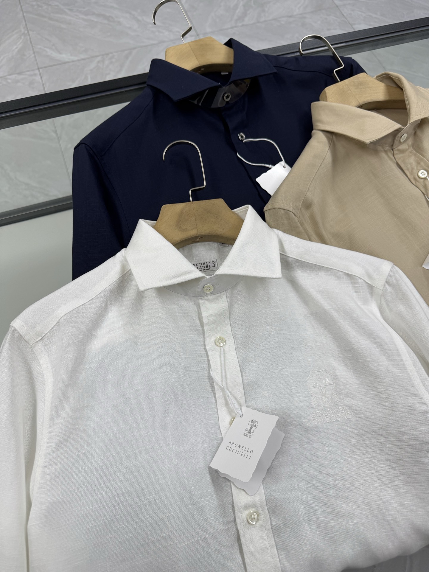 BC棉麻混纺商务休闲衬衣