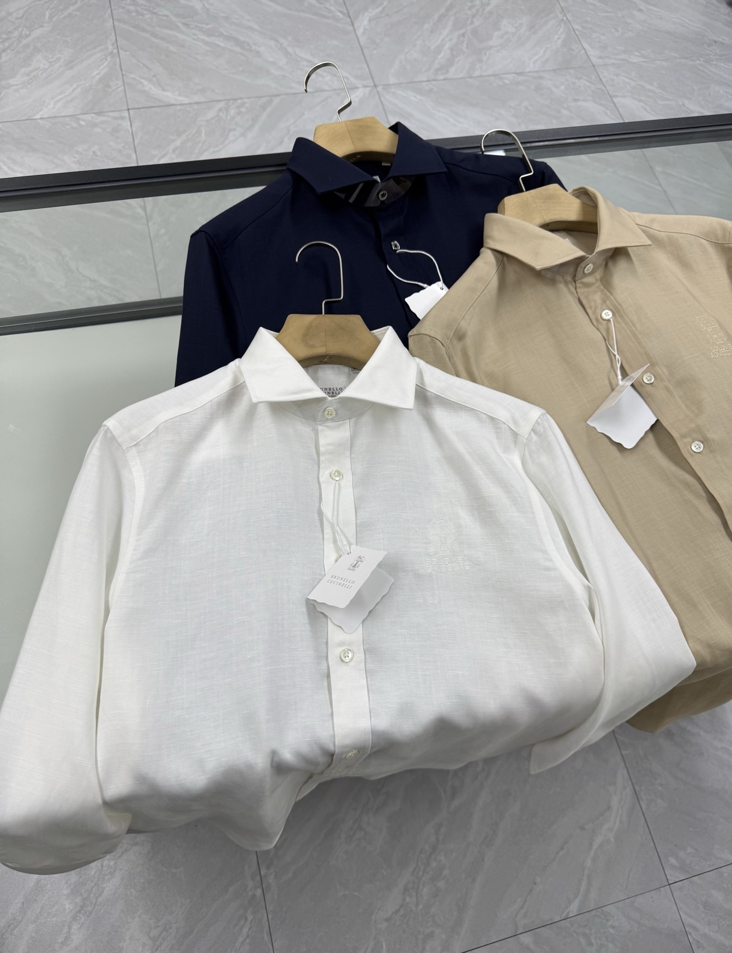 BC棉麻混纺商务休闲衬衣