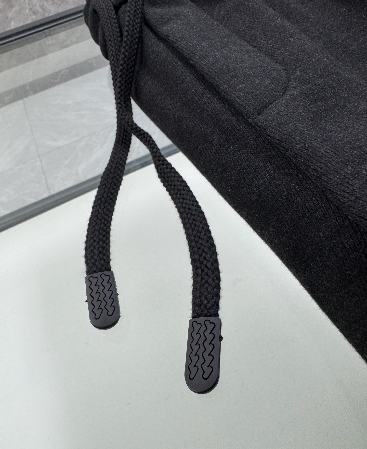 露露乐檬复古双面绒弯刀裤