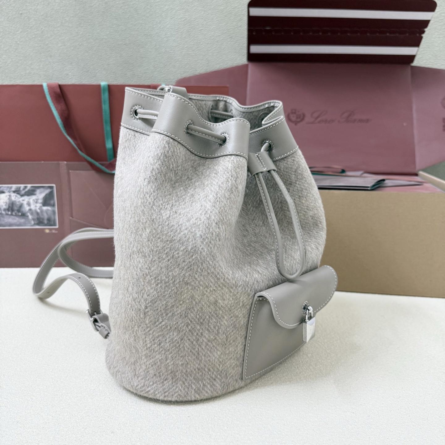 Loro Piana Loro Piana Extra 抽绳双肩包