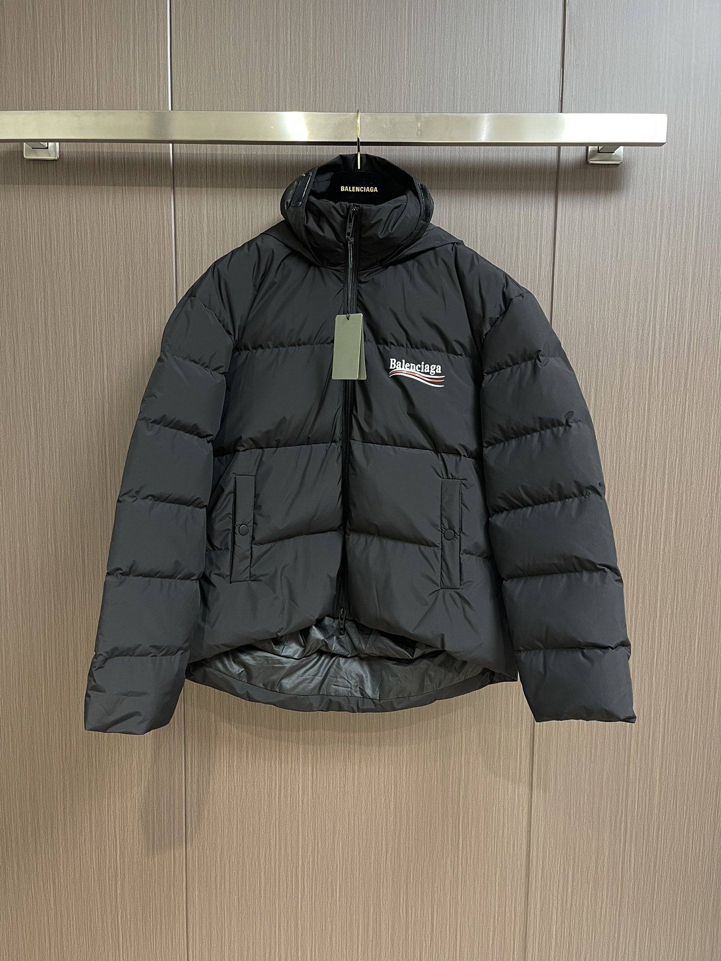 Balenciaga Replica
 Clothing Coats & Jackets Down Jacket Printing Fall/Winter Collection Hooded Top