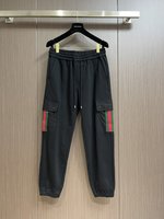 Gucci Clothing Pants & Trousers for sale online
 Green Red Embroidery Unisex Fall Collection Casual