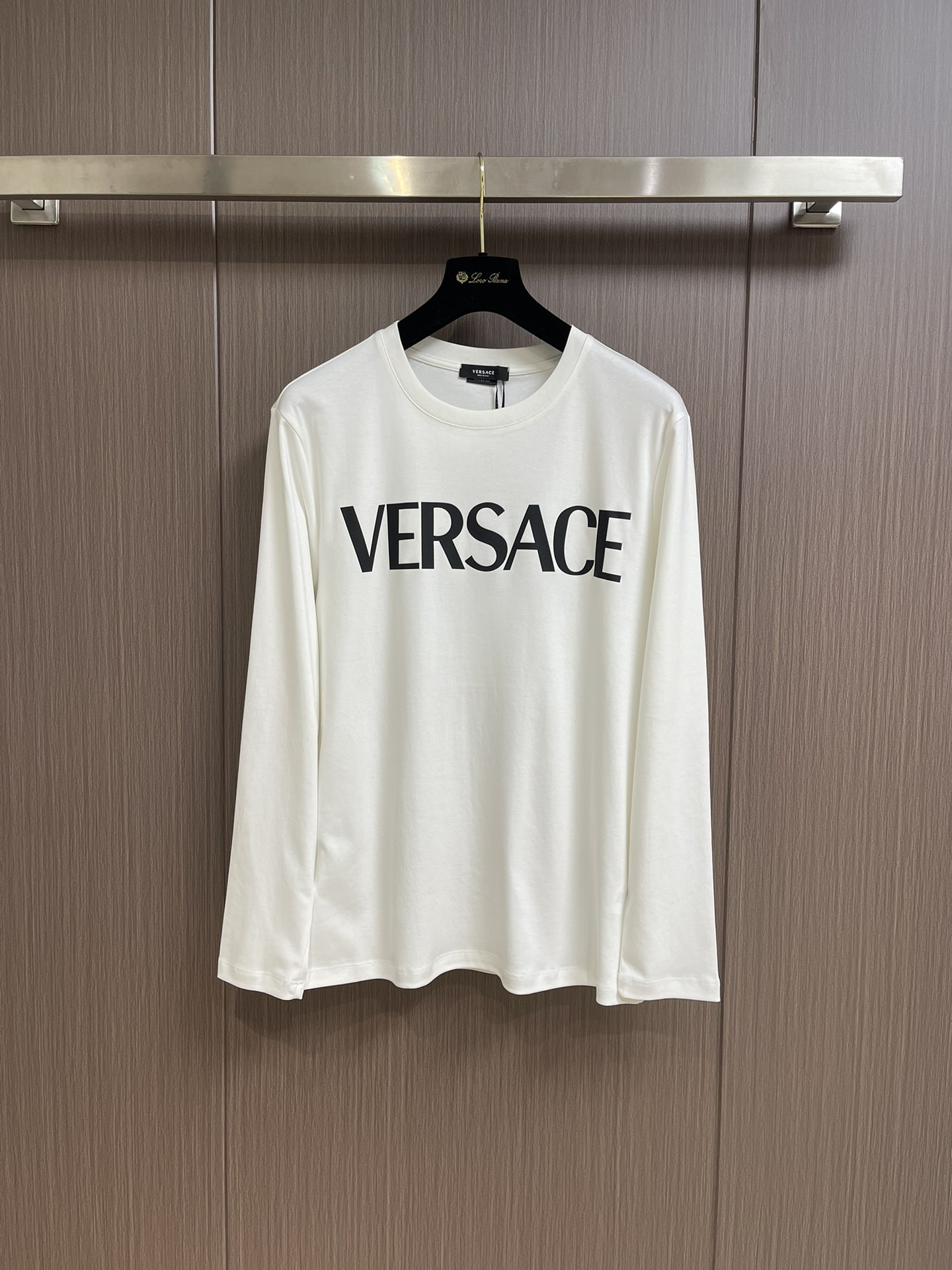 Versace Clothing Sweatshirts T-Shirt Printing Fall/Winter Collection Long Sleeve