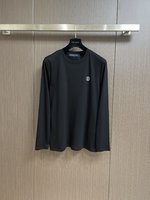 Louis Vuitton AAA
 Clothing T-Shirt Cotton Fall/Winter Collection Long Sleeve