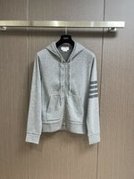 Thom Browne Wholesale
 Clothing Hoodies Brown All Copper Cotton Hooded Top