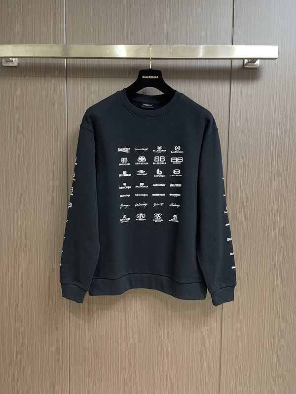 Online Store Balenciaga Clothing Sweatshirts Printing Unisex Spring/Summer Collection Long Sleeve