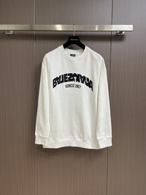 Balenciaga Shop
 Clothing Sweatshirts Embroidery Unisex Cotton Casual