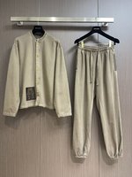 Louis Vuitton Clothing Cardigans Pants & Trousers Two Piece Outfits & Matching Sets Cotton Fall/Winter Collection Vintage Long Sleeve