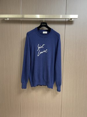 Online Store
 Yves Saint Laurent Clothing Knit Sweater Sweatshirts website to buy replica
 Embroidery Knitting