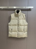 Burberry Clothing Waistcoats White Unisex Cotton Goose Down