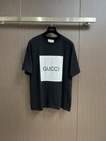 Gucci Clothing T-Shirt Buy Sell
 Printing Cotton Knitting Spring Collection Short Sleeve