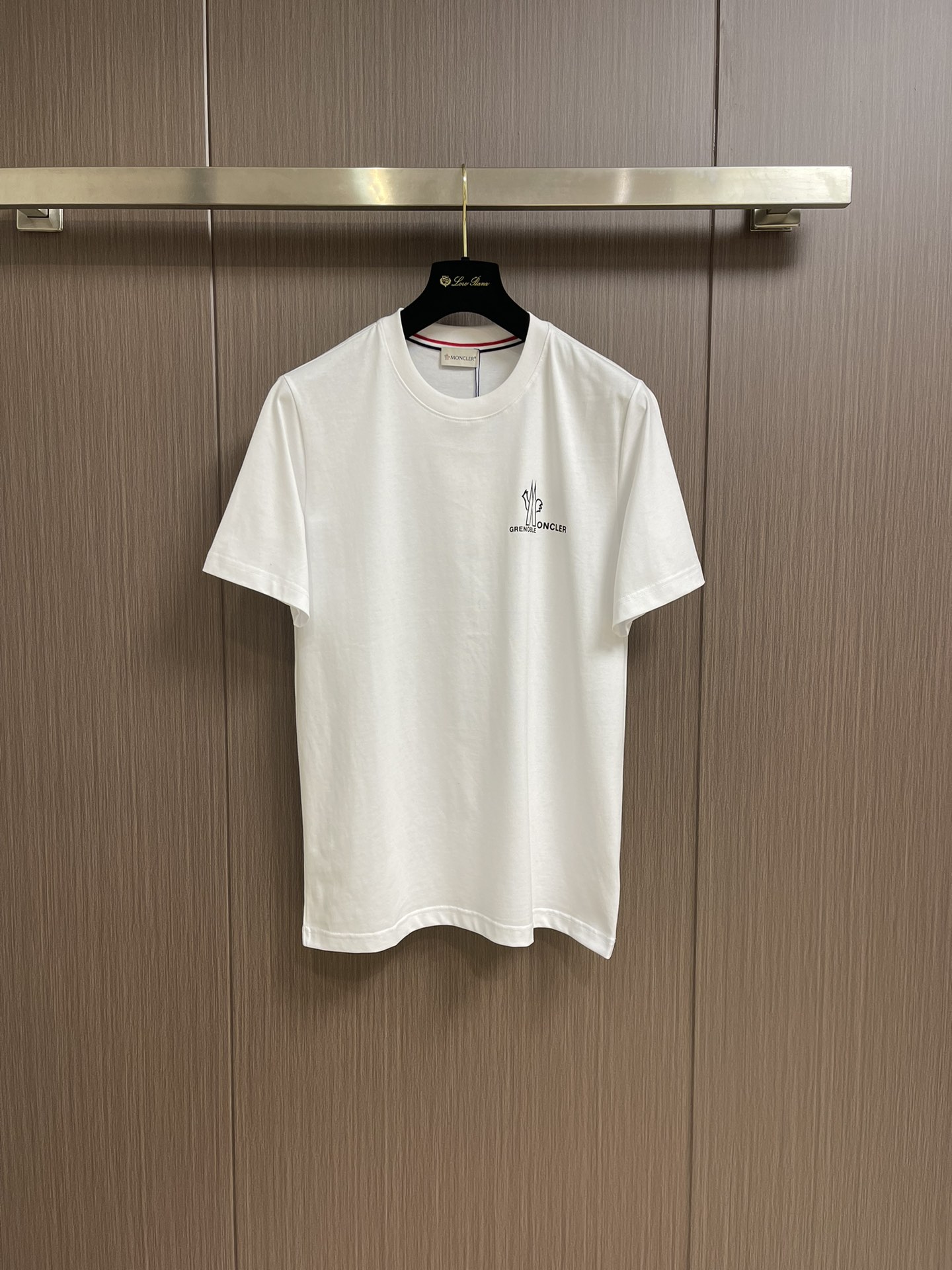 Moncler2024SS早春新款品牌标识圆领短袖T恤3d数码直喷工艺精品品质短袖采用进口高端订制260