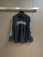 Balenciaga AAAAA
 Clothing Shirts & Blouses Black White Printing Fashion