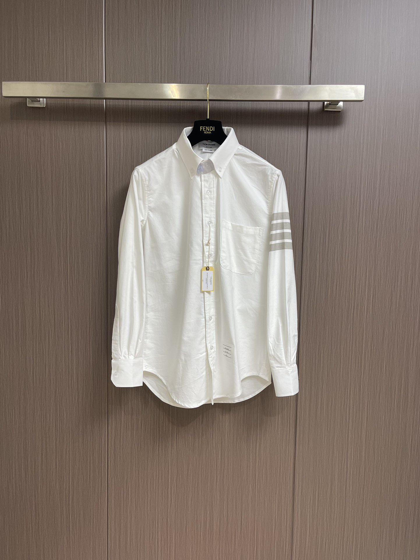 Thom Browne Clothing Shirts & Blouses Brown Unisex Cotton Denim