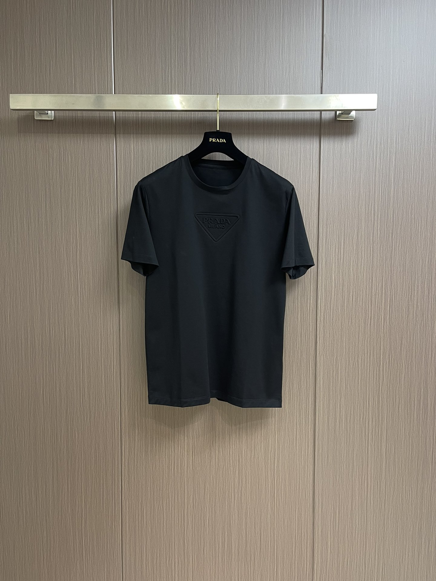 Prada Clothing T-Shirt Cotton Mercerized Nylon Spring Collection Fashion Short Sleeve