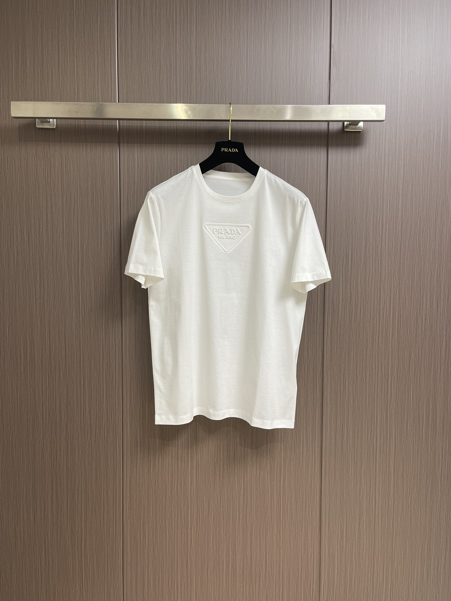 Prada Clothing T-Shirt Cotton Mercerized Nylon Spring Collection Fashion Short Sleeve