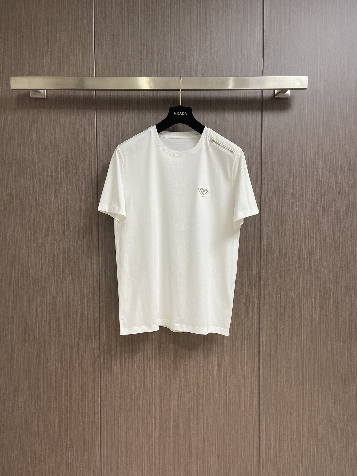 Prada Clothing T-Shirt Splicing Men Cotton Mercerized Spring/Summer Collection Fashion Short Sleeve
