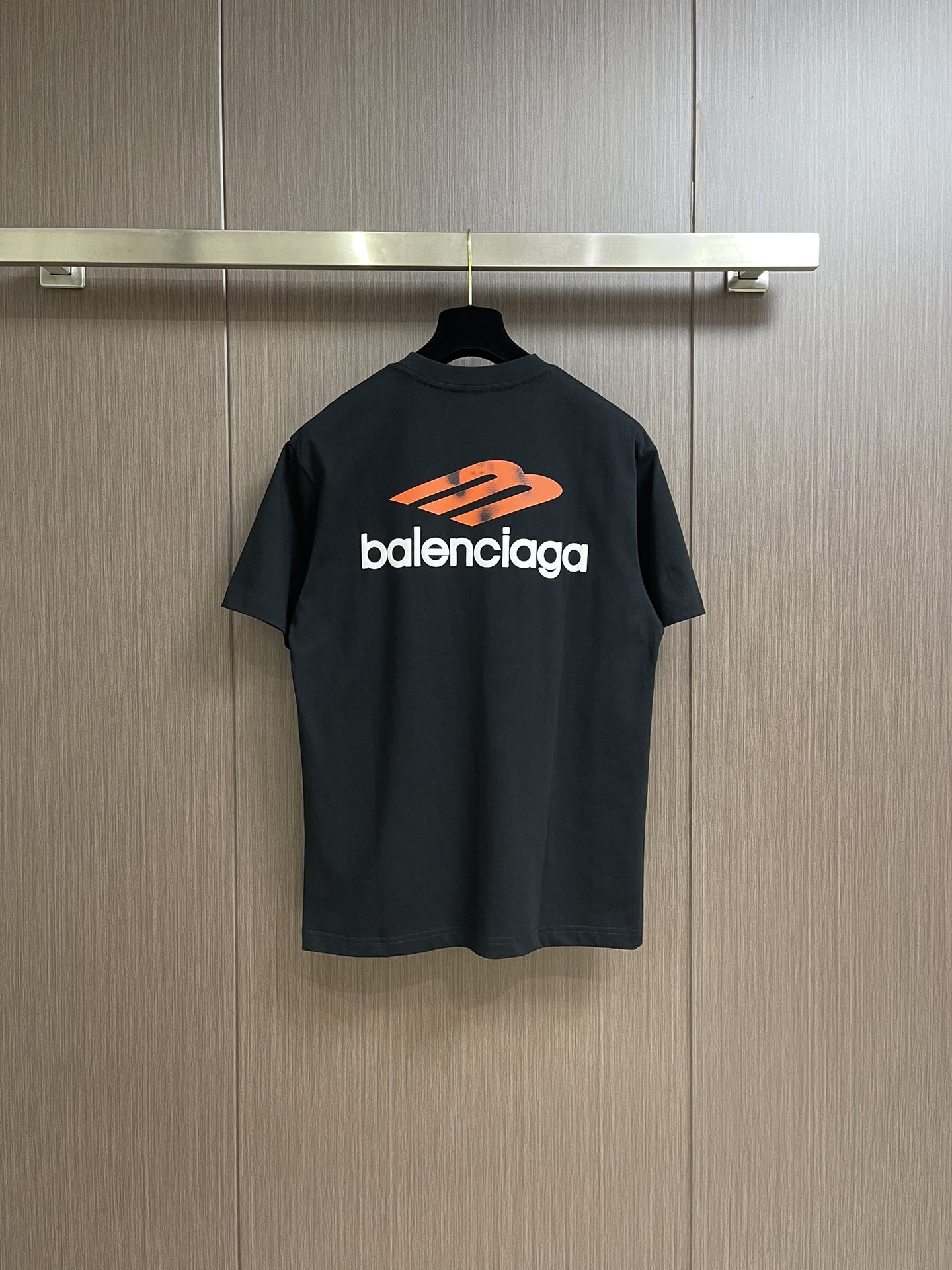 Balenciaga巴黎世家印花logo短袖圆领T恤男女同款轻奢高级百搭又显瘦280克重磅高克重面料男女