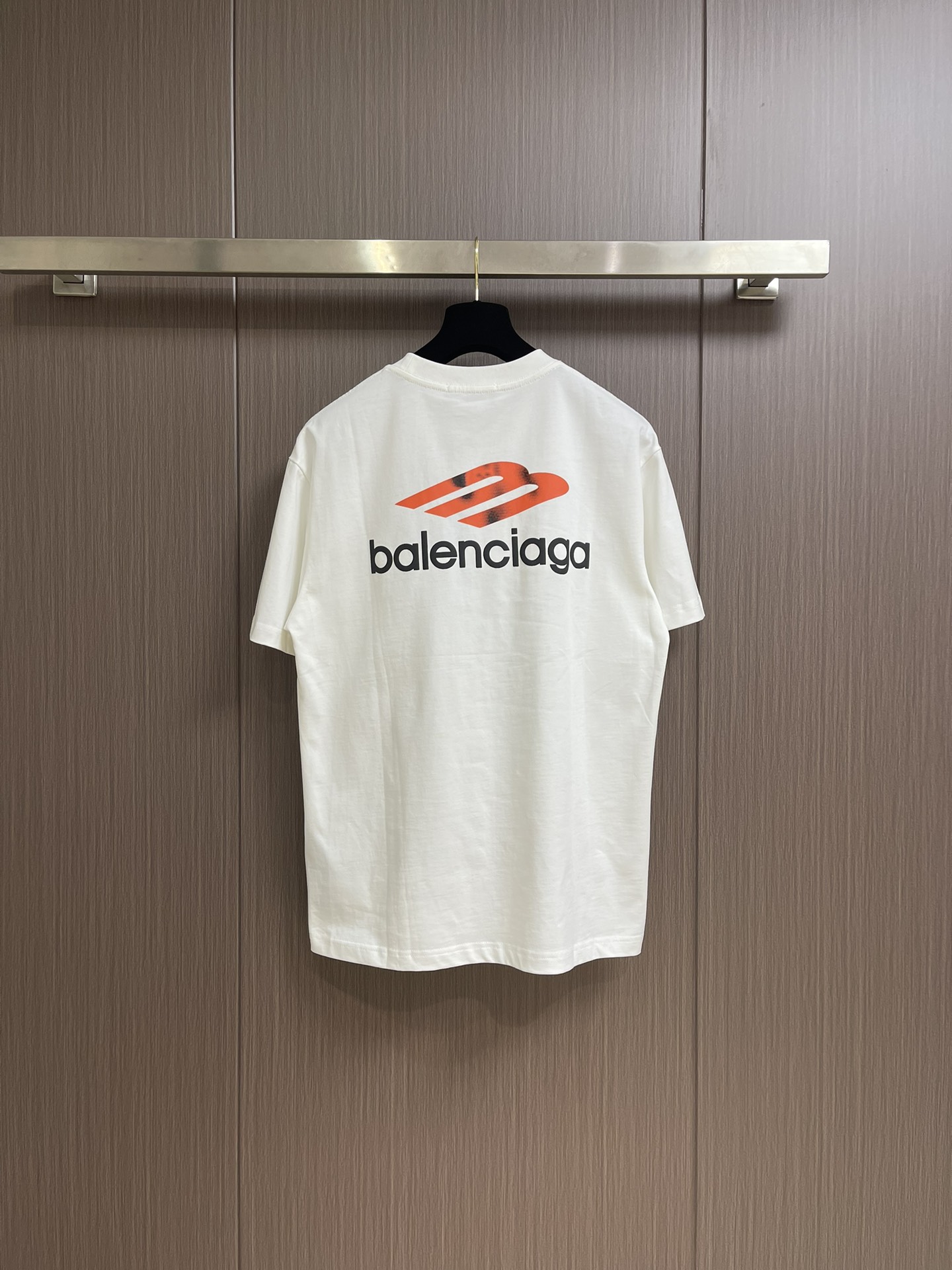 Balenciaga巴黎世家印花logo短袖圆领T恤男女同款轻奢高级百搭又显瘦280克重磅高克重面料男女