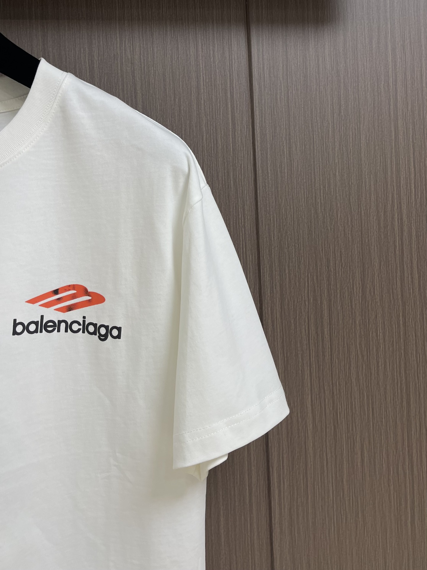 Balenciaga巴黎世家印花logo短袖圆领T恤男女同款轻奢高级百搭又显瘦280克重磅高克重面料男女