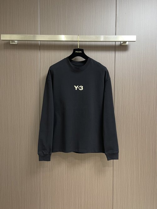 Y-3 Early Spring Crewneck Sweatshirt with Logo Print - S to XL 1 Y-3 Early Spring Crewneck Sweatshirt with Logo Print - S to XL