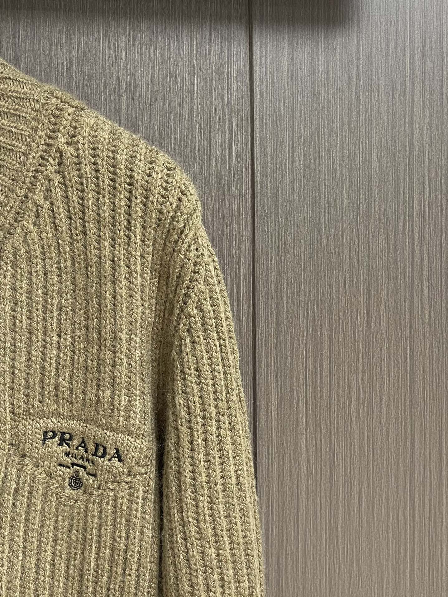 Prada Cashmere Knit Cardigan Sweater - Luxurious & Authentic Replica 5 i1725201405 186 0