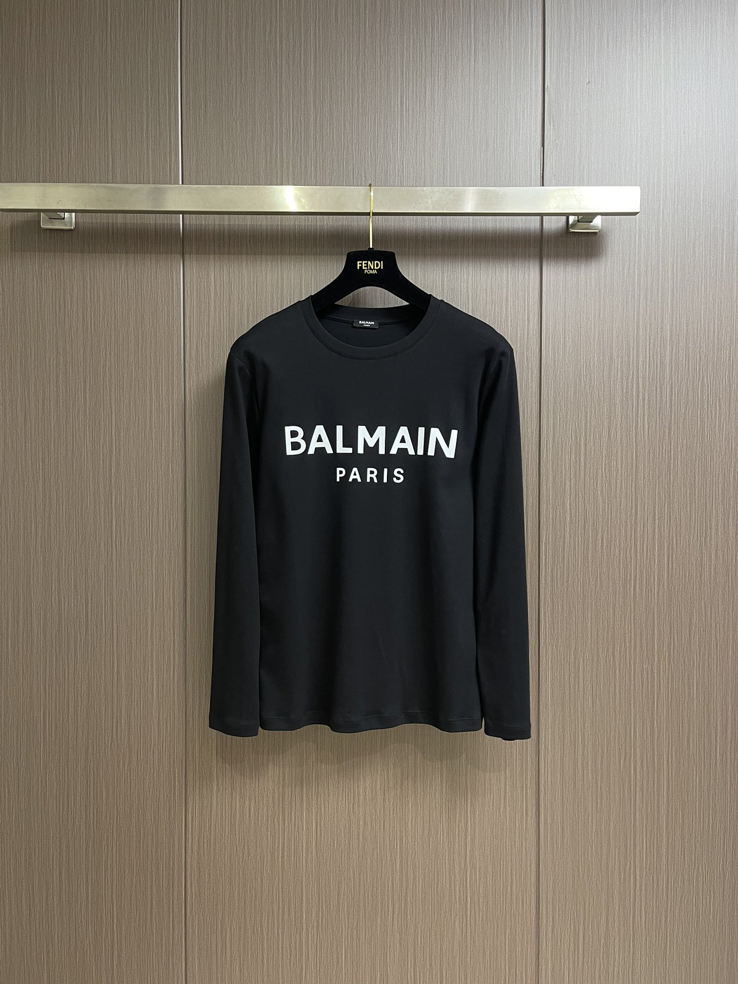 Balmain Clothing T-Shirt Printing Unisex Cotton Knitted Knitting Fashion Long Sleeve