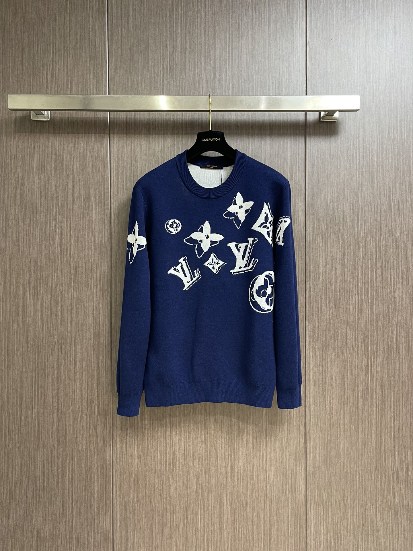 Louis Vuitton Clothing Sweatshirts Same as Original
 Blue Unisex Fabric Knitting Wool