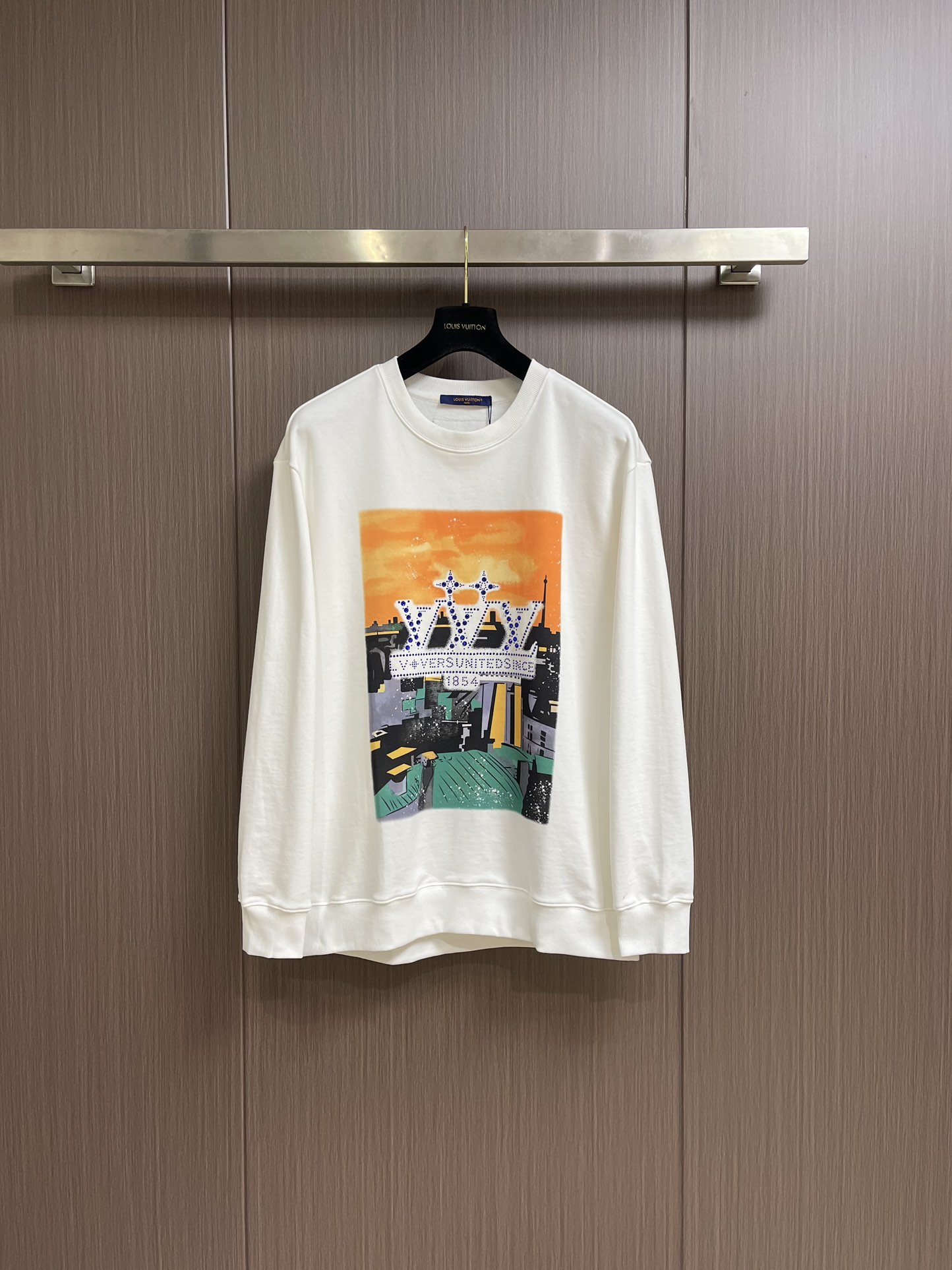 Louis Vuitton Clothing Sweatshirts Printing Cotton Fall Collection