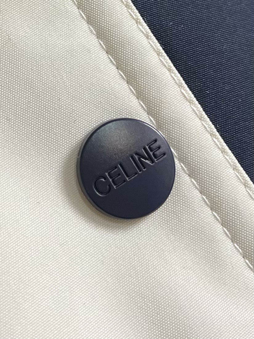 celine赛琳2024SS新款多口袋工装羽绒服外套采用进口羽绒面料内里填充90鹅绒多口袋设计拼接面料百