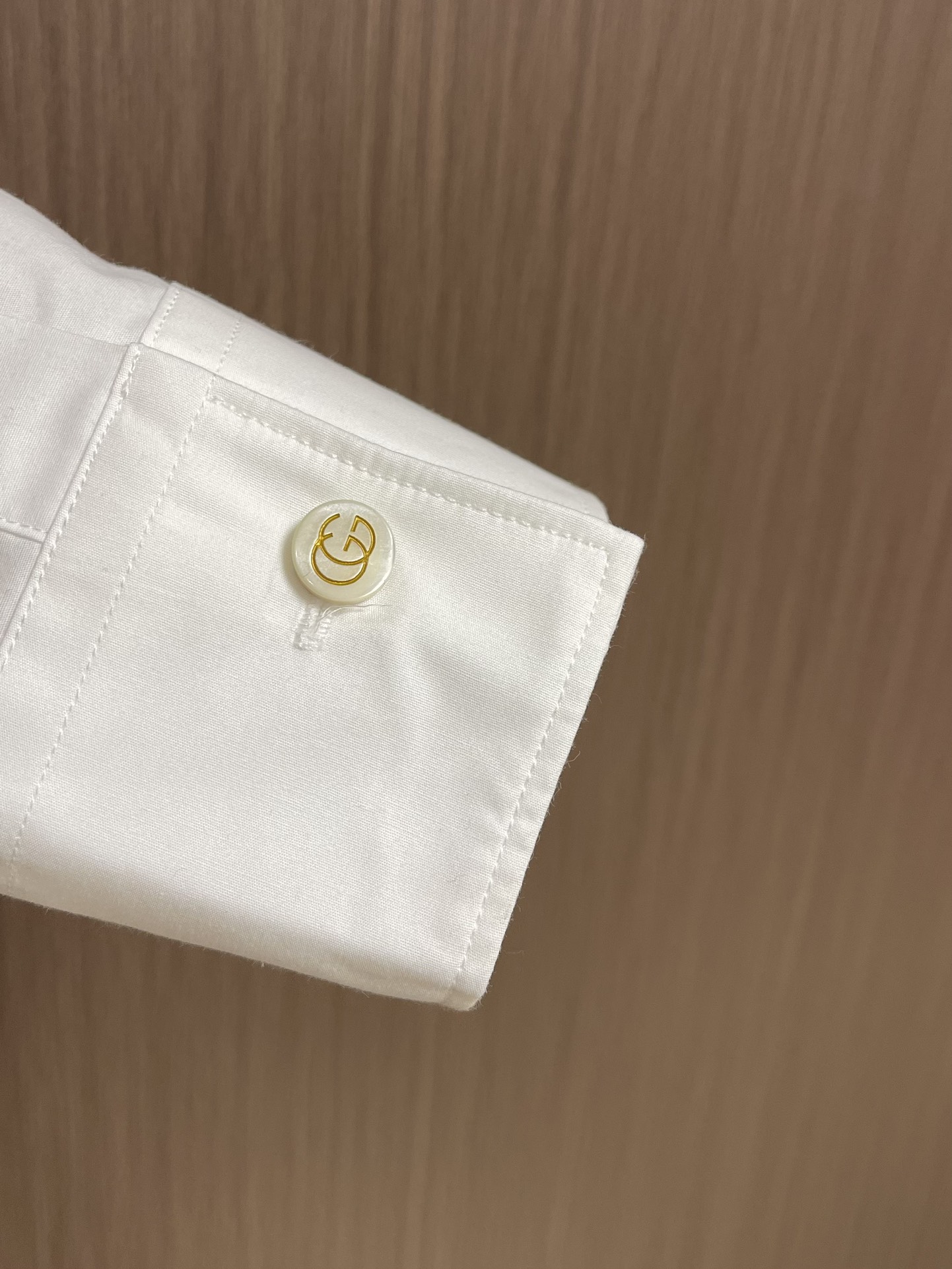GUCCI Double-G Logo Long-Sleeve Cotton Shirt in Various Sizes: S-XXL - 图片 8