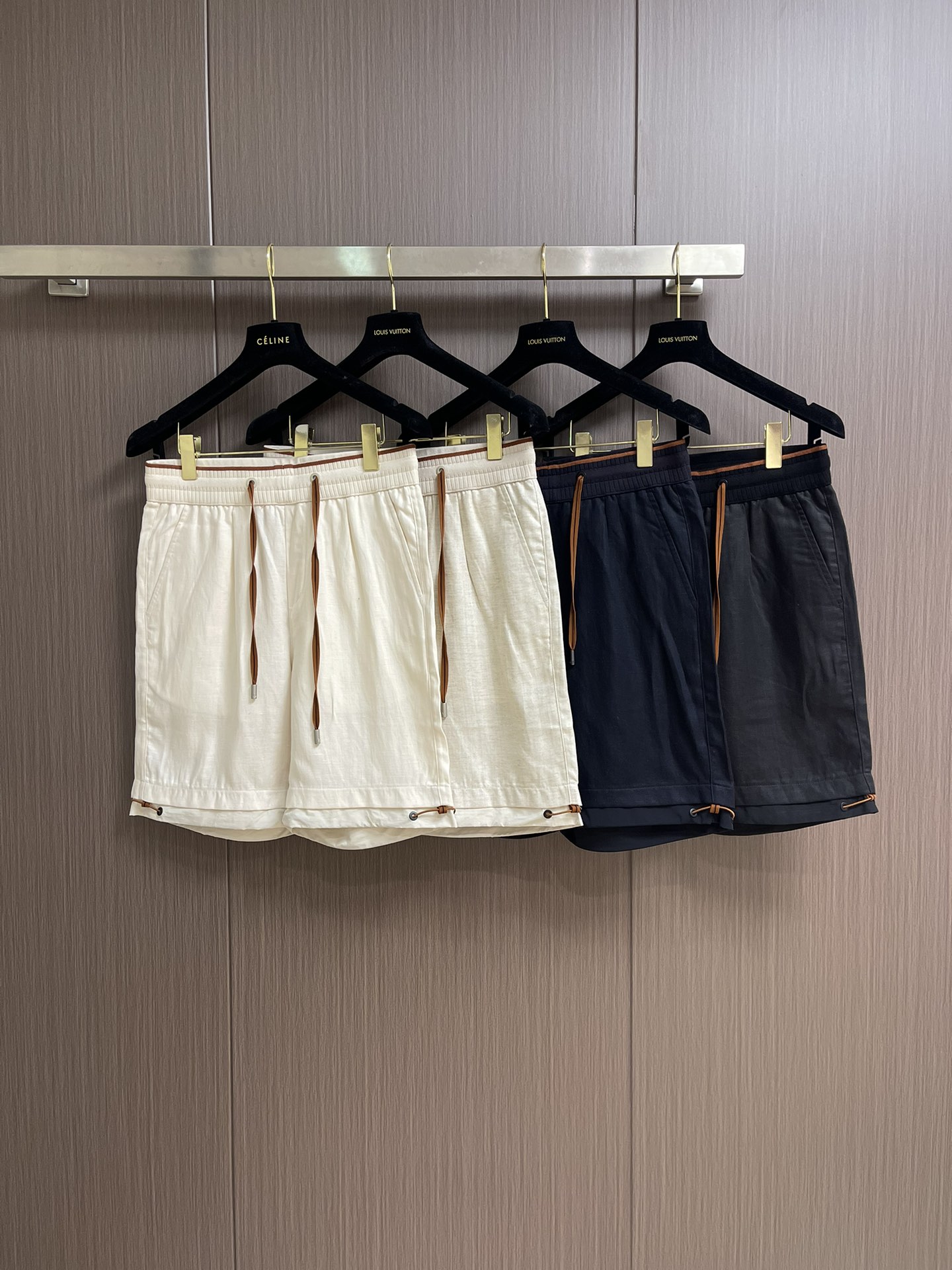 Louis Vuitton Linen Blend Drawstring Shorts Casual Summer 4 i1750183214 372 1