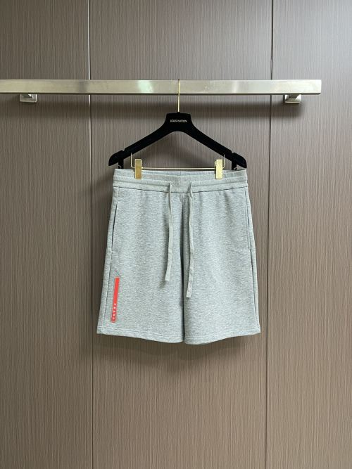 Prada 2025SS Elastic Waist Casual Shorts - Breathable & Comfortable