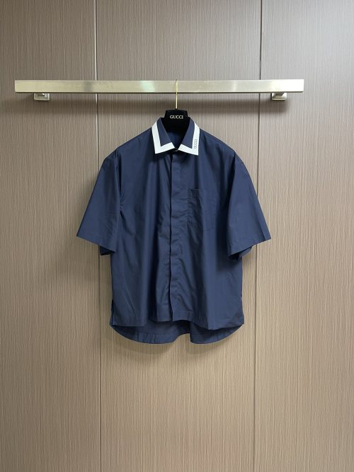 Gucci 2025SS Men's Short Sleeve Shirt - Classic Style, Ultimate Comfort 1 Gucci 2025SS Men's Short Sleeve Shirt - Classic Style, Ultimate Comfort
