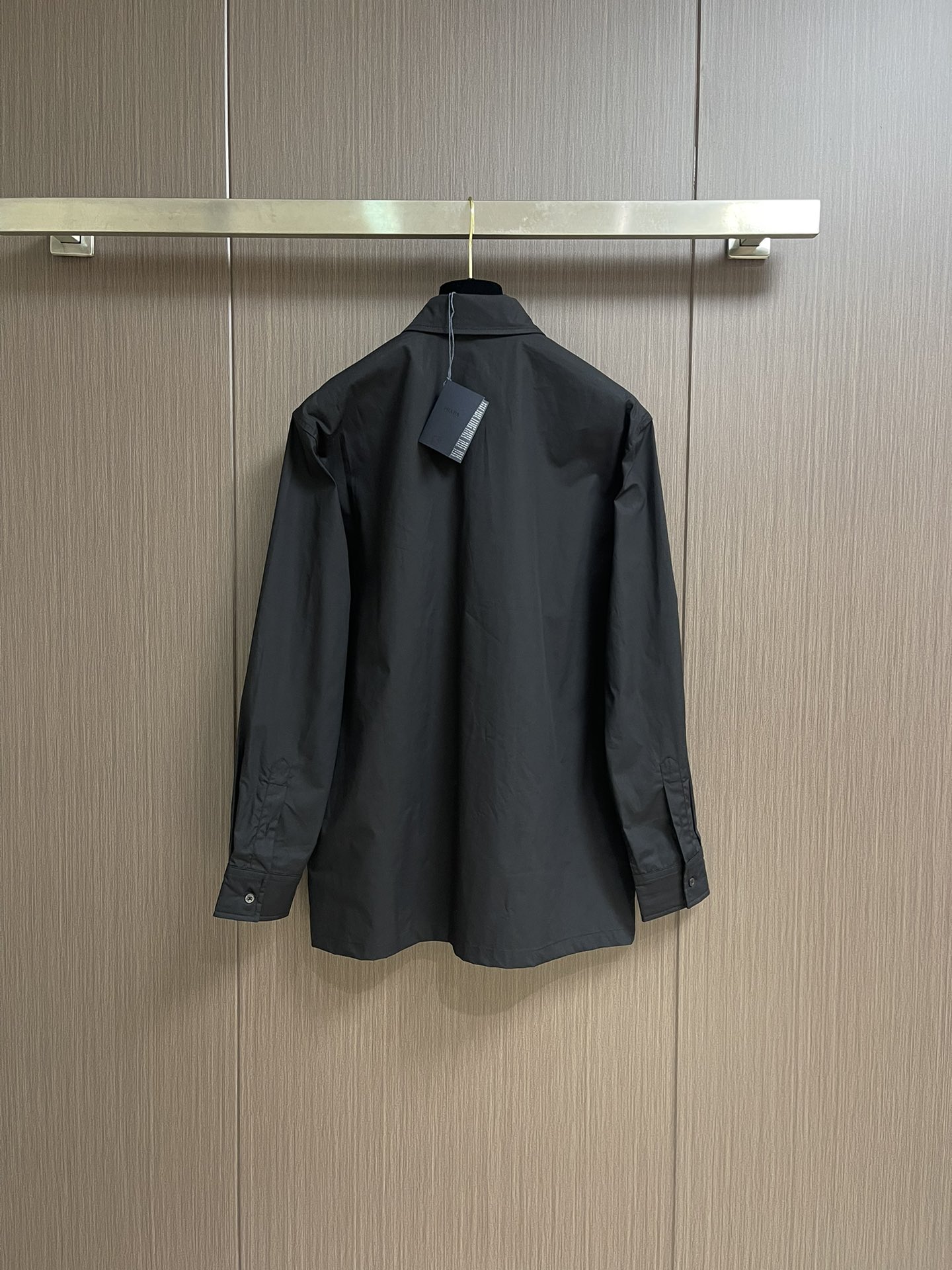 Prada Men's Long Sleeve Cotton Shirt with Triangle Logo - Stylish & Durable 3 i1750266349 5654 8