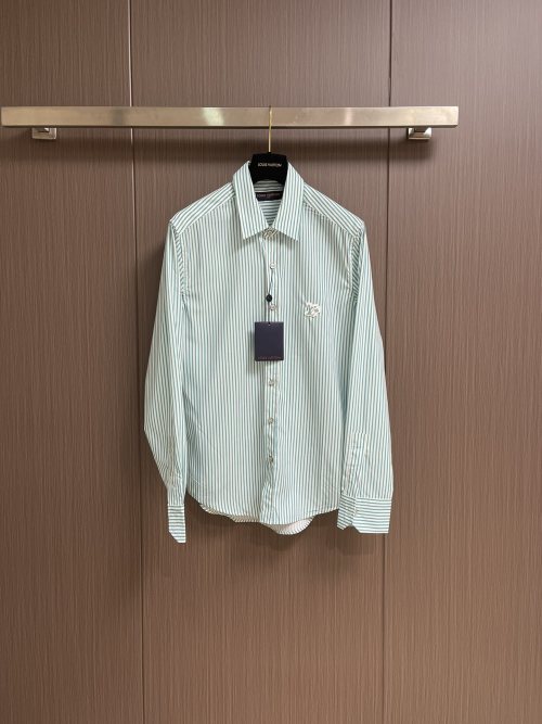 Louis Vuitton 2025SS Striped Cotton Button-Down Long Sleeve Shirt 1 Louis Vuitton 2025SS Striped Cotton Button-Down Long Sleeve Shirt