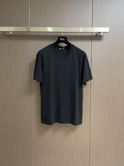 Dior 2025SS Men's Summer CD Logo Embroidered Short Sleeve T-Shirt