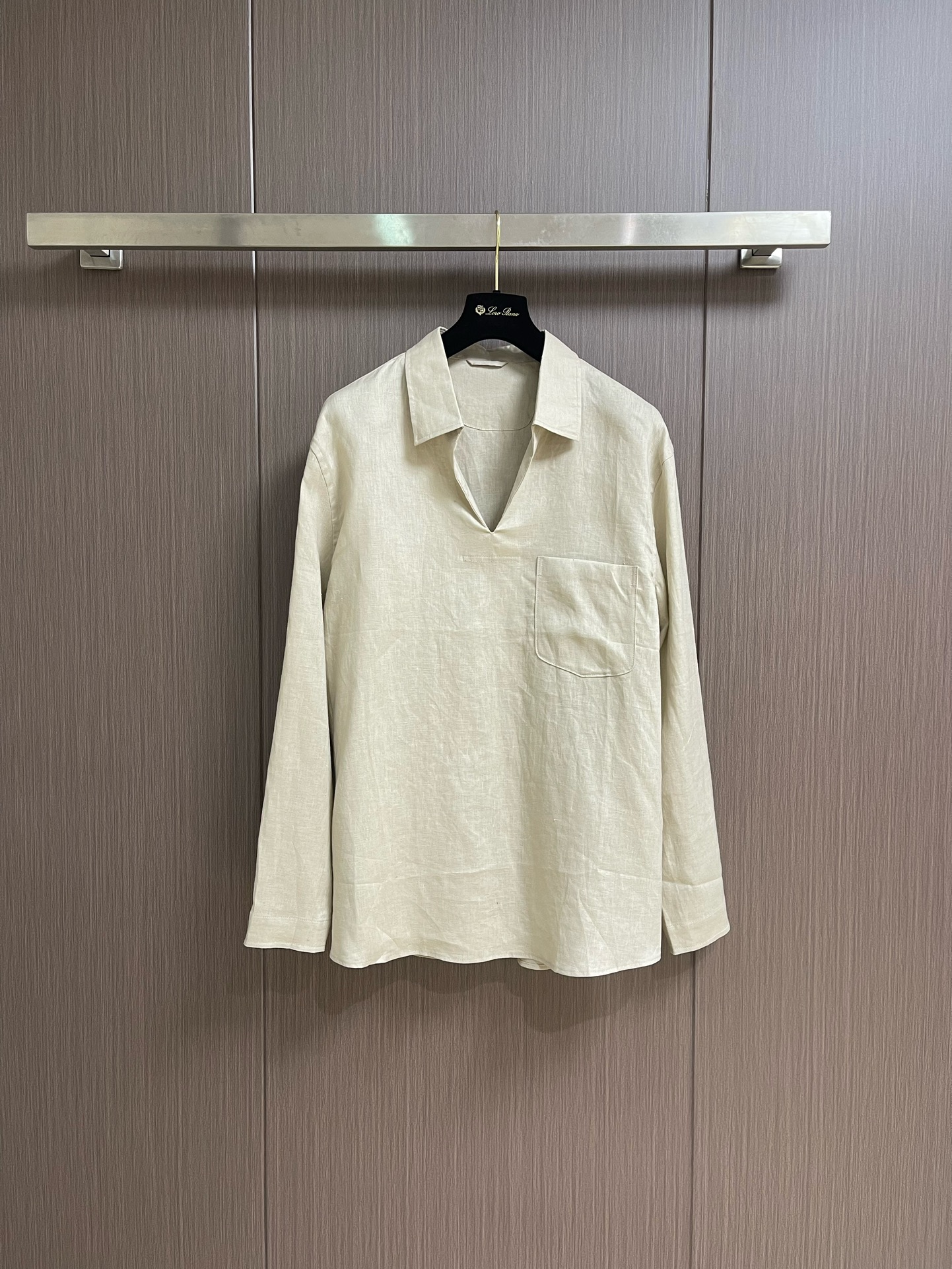 Zegna Linen V-Neck Long Sleeve Shirt - The Epitome of Quiet Luxury