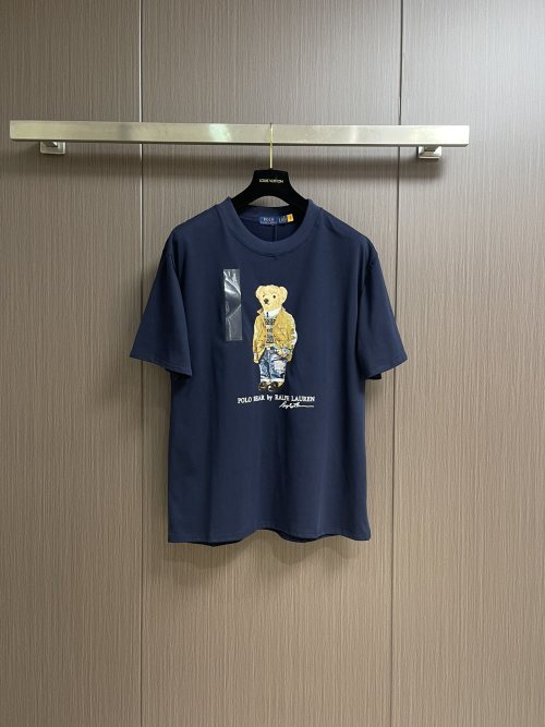 Ralph Lauren Classic Bear Print Crew Neck T-Shirt, Casual and Stylish 1 Ralph Lauren Classic Bear Print Crew Neck T-Shirt, Casual and Stylish