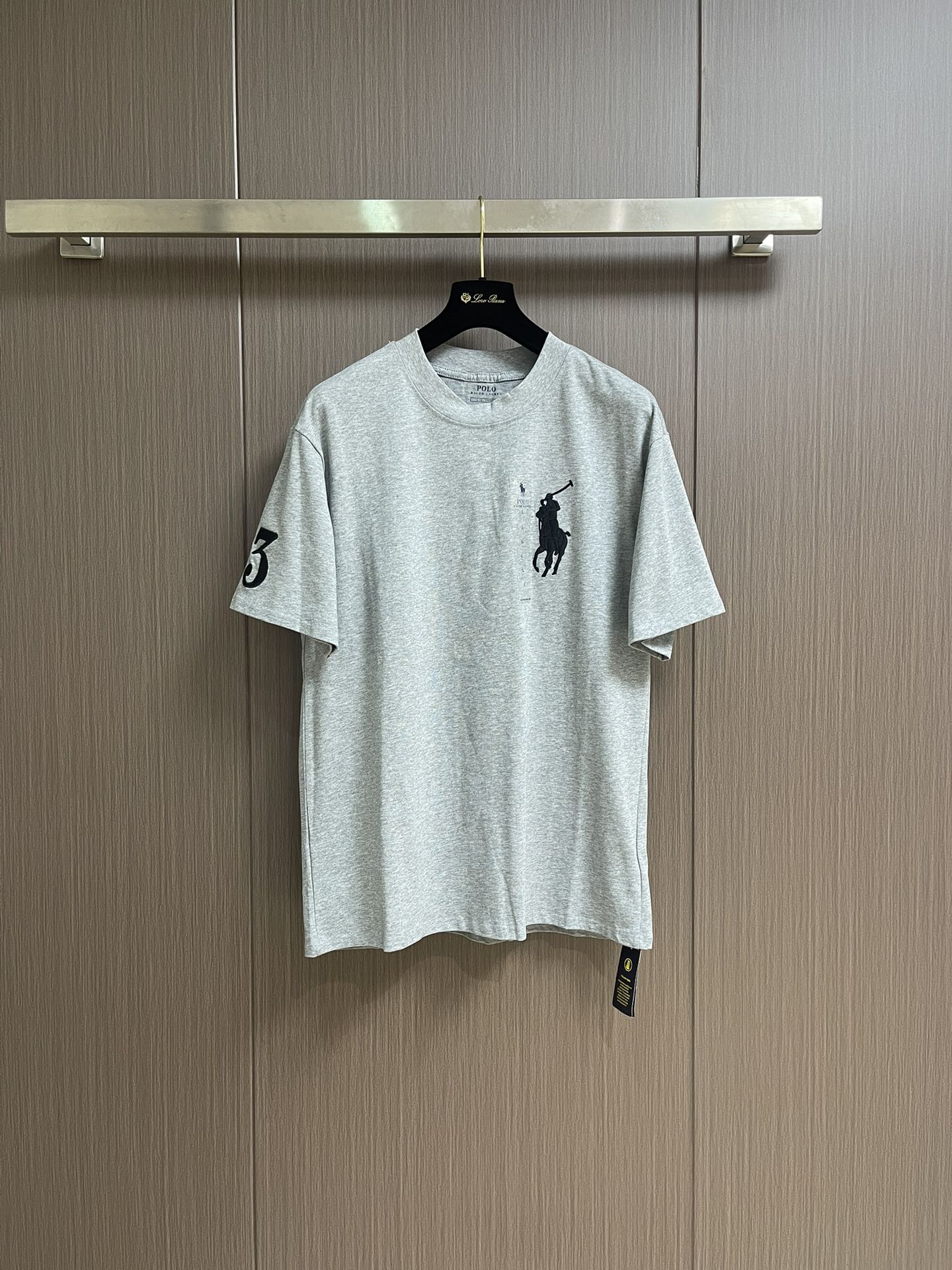 
Ralp。h Lauren拉夫 基础大马刺绣短袖T恤，客供面料100％纯棉，胸口进口刺绣logo，定制