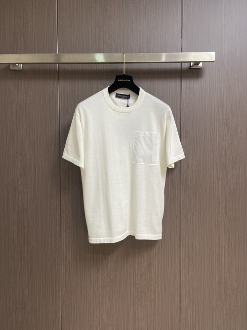 Louis Vuitton 2025SS New Round Neck Short Sleeve T-Shirt,Pure Cotton Knit