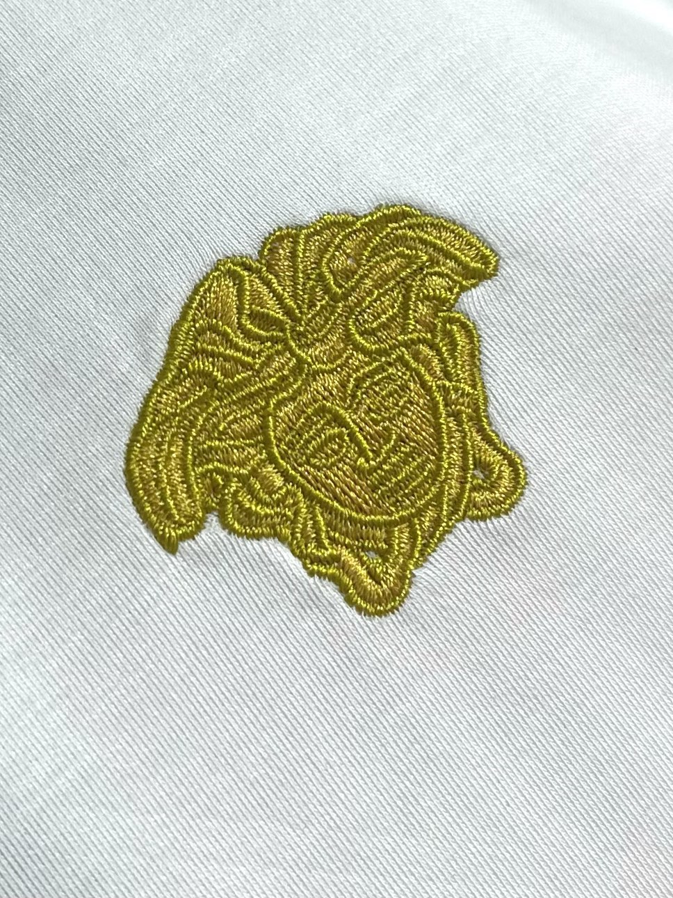 Versace Men's White T-Shirt with Gold Medusa Logo - Classic Fit 6 i1750437921 6150 2
