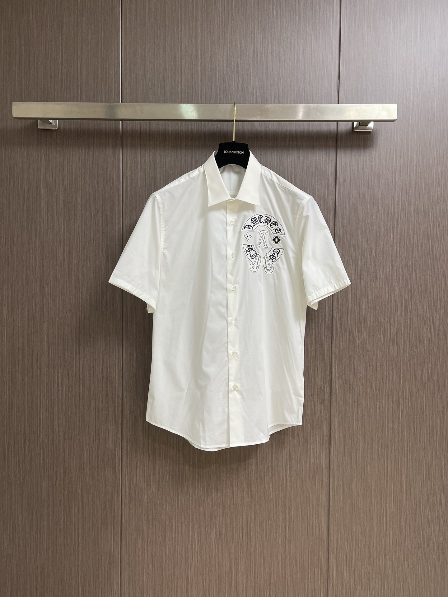 Louis Vuitton x Chrome Hearts 2025SS Men's White Short Sleeve Shirt 2 i1750772206 314 0